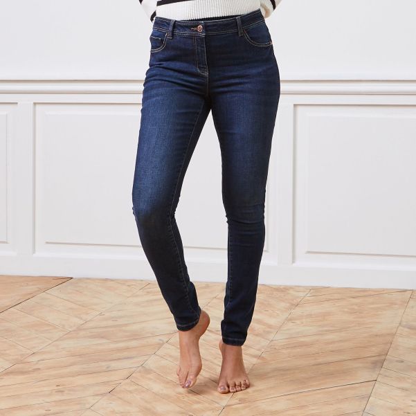 Femme Rinse Grain De Malic Jeans Jean Skinny Oxford Femme Polyvalent